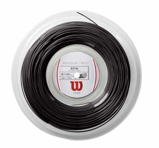 Tenisový výplet Wilson REVOLVE TWIST 200 m šedý Tenisový výplet Wilson REVOLVE TWIST 200 m šedý