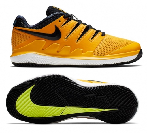Dětská tenisová obuv Nike Vapor X AR8851-700 oranžová - all court Dětská tenisová obuv Nike Vapor X AR8851-700 oranžová - all court