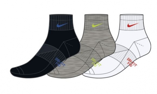 Dětské tenisové ponožky Nike Performance Cushioned DriFit SX6844-901 Dětské tenisové ponožky Nike Performance Cushioned DriFit SX6844-901