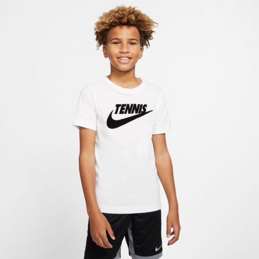 Dětské tenisové tričko Nike Court DriFit CJ7758-101 Dětské tenisové tričko Nike Court DriFit CJ7758-101