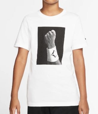 Dětské tričko Nike Rafa Court T-Shirt CJ7757-100 bílé Dětské tričko Nike Rafa Court T-Shirt CJ7757-100 bílé