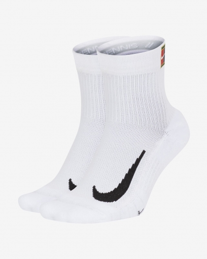 Tenisové ponožky Nike Multiplier Max Ankle Tennis Socks  CU1309-100 bílé