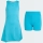Dívčí tenisové šaty Adidas Club Tennis Climacool Dress KF0980 modré
