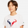 Dětské tričko Nike NikeCourt Rafa Tennis T-Shirt DJ2591-100 bílé