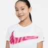 Dívčí tričko Nike Dri-Fit Training T-Shirt DC7800-100 bílé