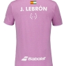 Pánské tričko Babolat Crew Neck Tee LEBRON pink