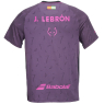 Pánské tričko Babolat Crew Neck Tee Replica J. Lebron 6MZ26012-4155 black plum