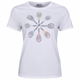 Dívčí tenisové tričko HEAD RACQUET T-SHIRT G816251 bílé