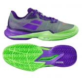 Pánská tenisová obuv Babolat Jet Mach 3 Clay zeleno-fialová