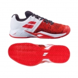 Pánská tenisová obuv Babolat Propulse Blast Clay 3OS21446-5050 červeno-bílá