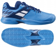 Dětská antuková obuv Babolat PROPULSE Clay junior drive blue