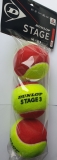 Dětské tenisové míče Dunlop Stage 3 červené