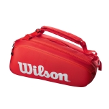 Tenisový bag Wilson Super Tour 9 Pk červený
