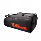 Tenisový bag WIlson Tour 12 PK černo-červený