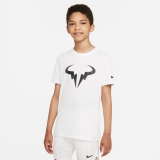Dětské tričko Nike NikeCourt Rafa Tennis T-Shirt DJ2591-101 bílé