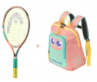 Tenisový set Head - Coco 21 2022 + Kids Backpack růžový