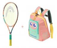Tenisový set Head - Coco 25 2022 + Kids Backpack růžový