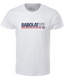 Tenisové tričko Babolat Exercise Vintage Tee 4MP20443-1000 bílé