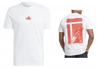 Pánské tričko Adidas Tennis RG Graphic Tee HT5227 bílé