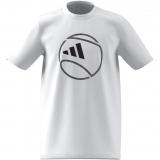 Dětské tričko Adidas Aeroready Graphic T-Shirt HT5221 bílé