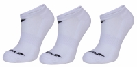 Dětské tenisové ponožky Babolat INVISIBLE 3 Pairs Pack Socks  bílé 5JA1461-1000