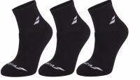 Tenisové ponožky Babolat QUARTER 3 Pairs Pack Socks 5UA1401-2000 černé