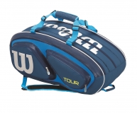 Tennistasche Wilson Tour V 15 Pack blau Tennistasche Wilson Tour V 15 Pack blau