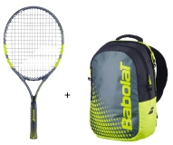 Tenisový set Babolat - Carlitos 23 + Backpack Kids žlutý Tenisový set Babolat - Carlitos 23 + Backpack Kids žlutý