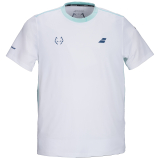 Pánské tričko Babolat Crew Neck Tee J. Lebron 6MZ26011-1000 white Pánské tričko Babolat Crew Neck Tee J. Lebron 6MZ26011-1000 white