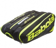 Tennistasche Babolat Pure AERO Black Fluoro Yellow RH X12 2017 Tennistasche Babolat Pure AERO Black Fluoro Yellow RH X12 2017