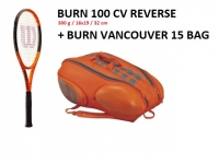 Tennispaket Wilson Burn 100 CV Reverse + Burn Vancouver 15er Tennistasche Tennispaket Wilson Burn 100 CV Reverse + Burn Vancouver 15er Tennistasche