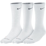 Tenisové ponožky Nike DriFit Cotton SX4831-101 tenké, bílé Tenisové ponožky Nike DriFit Cotton SX4831-101 tenké, bílé