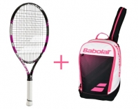 Babolatpaket - Pure Drive 23 JR pink + Club Classic BP pink Babolatpaket - Pure Drive 23 JR pink + Club Classic BP pink