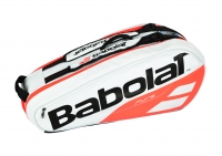 Tennistasche Babolat Pure DRIVE RH X6 2018 weiß-orange Tennistasche Babolat Pure DRIVE RH X6 2018 weiß-orange