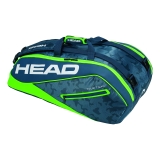 Tennistasche Head Tour Team 9R Supercombi 2018 navy-green Tennistasche Head Tour Team 9R Supercombi 2018 navy-green