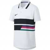 Dětské tenisové tričko Nike Advantage Polo AR2381-100 bílé