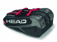 Tennistasche Head Elite 12R Monstercombi 2019 schwarz Tennistasche Head Elite 12R Monstercombi 2019 schwarz