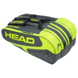 Tennistasche Head Elite 12R Monstercombi 2019 grau-gelb Tennistasche Head Elite 12R Monstercombi 2019 grau-gelb