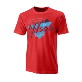 Tenisové tričko Wilson Nostalgia Tech T-Shirt WRA779403 červené